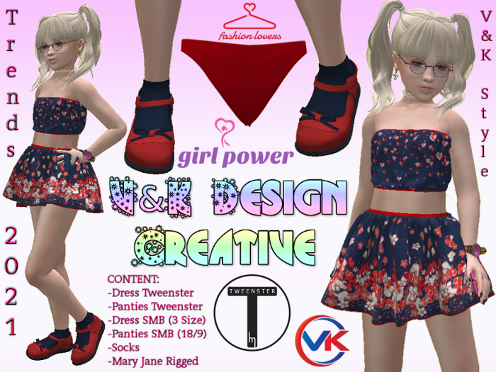 V&K Design Tweenster/SMB Veronica Outfit