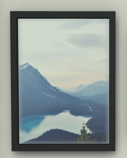 Coco Caline - Mountains (Black Frame)