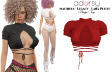 adorsy - Angie Top Deep Red - Maitreya/Legacy/Lara Petite