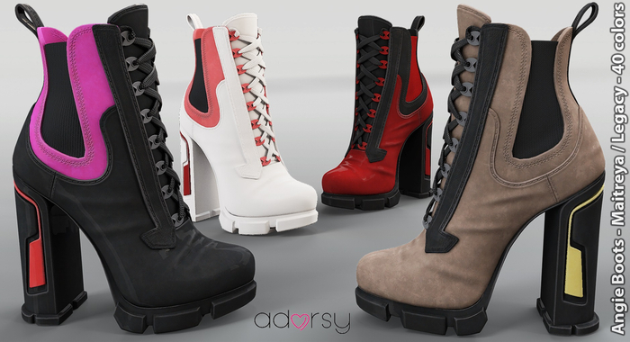 adorsy - Angie Boots Fatpack - Maitreya/Legacy