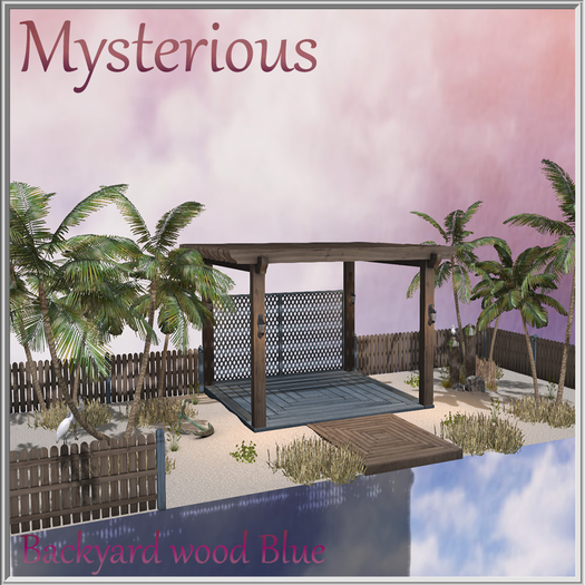 Mysterious~Backyard Wood Blue