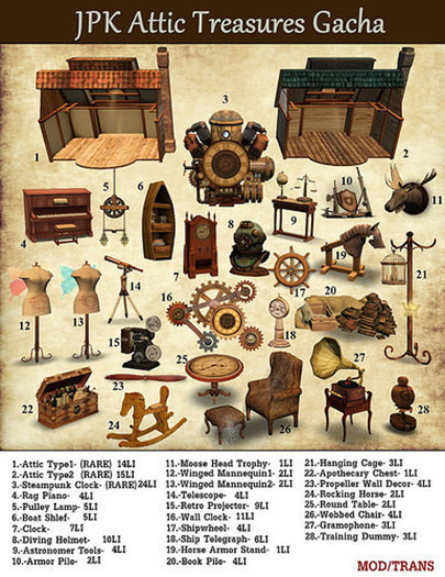 **JPK Attic Treasures 3 -Steampunk Clock RARE