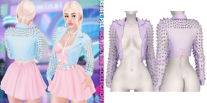 Rebelpill - Brando Bae Collection Jacket Purple