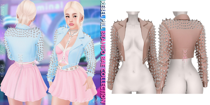 Rebelpill - Brando Bae Collection Jacket Nude