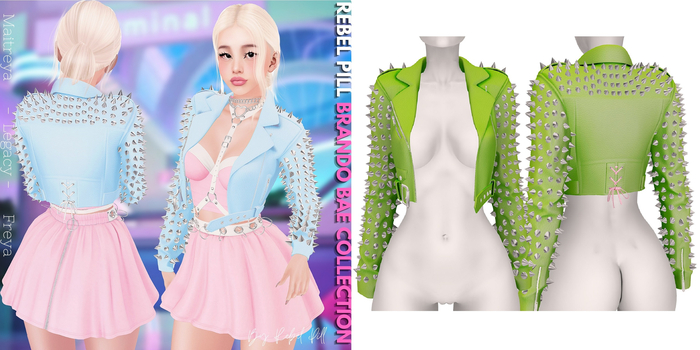 Rebelpill - Brando Bae Collection Jacket Neon Green