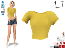 Dae Obj FBX For Loose Crop Tshirt Slink, Maitreya, Belleza, Tonic, Legacy, Ocacin Standard, Voluptuous