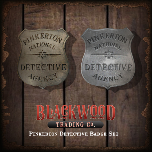 [Blackwood Traders] Pinkerton Badge