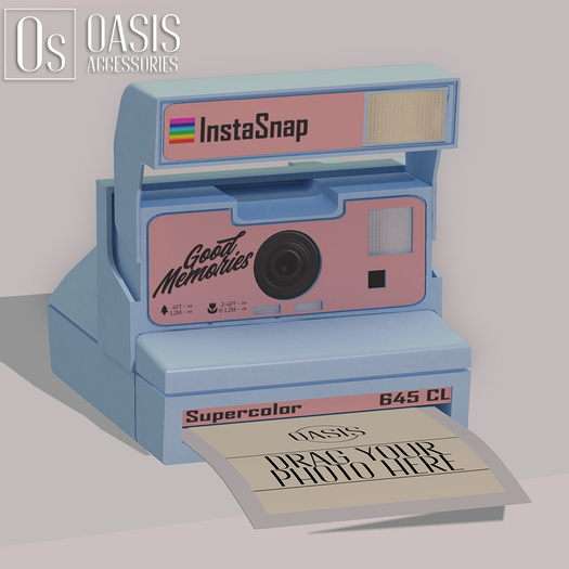 Oasis: "InstaSnap" Camera (Blue-Pink)