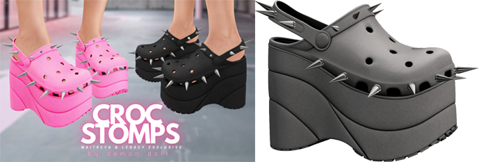 Demon Doll - Croc Stomps Warm Grey