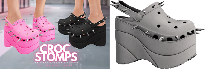 Demon Doll - Croc Stomps Grey