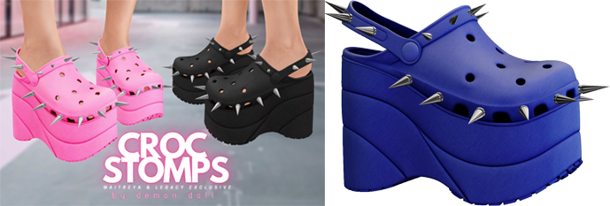 Demon Doll - Croc Stomps Navy