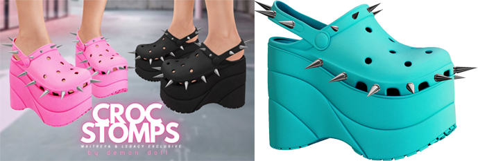 Demon Doll - Croc Stomps Cute Turquoise