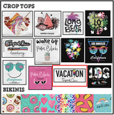 Grumble-Beach Crop Top-Malibu (B)