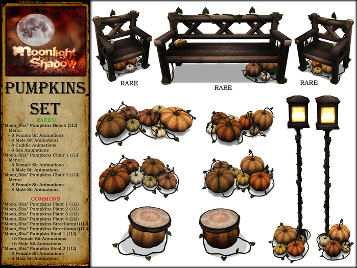 "Moon_Sha" Pumpkins Chair 1 <<RARE>>