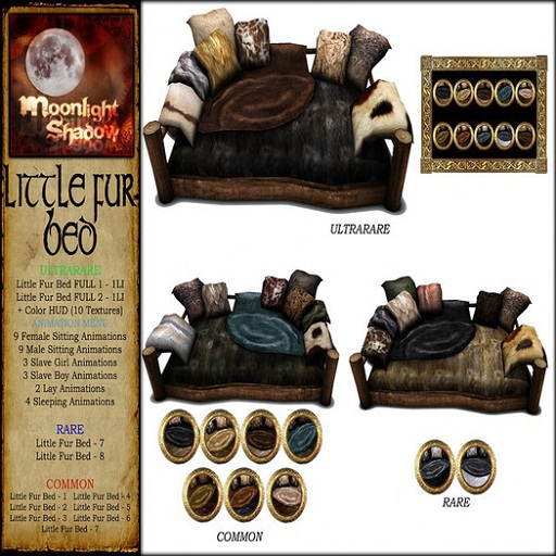 "Moon_Sha" Little Fur Bed - FULL 1 <<ULTRARARE>>