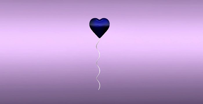 :: intox :: Heart Balloon Blue