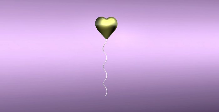 :: intox :: Heart Balloon Gold