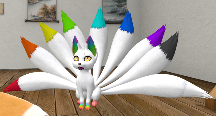 BAKEMONOYA Kyuubi Texture Mod: All Colors / Rainbow Tails