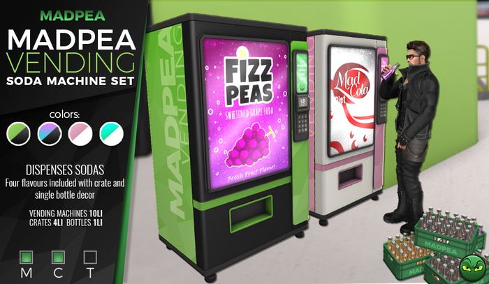 MadPea Vending - Soda Machine Set