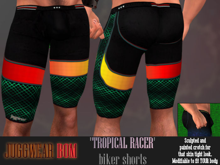 juggwear BOM biker shorts  Tropical Racer