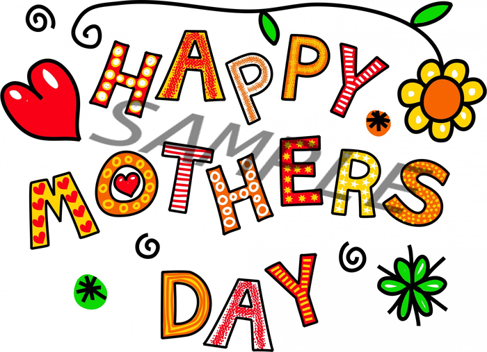 Happy Mother's Day Poster - Colorful Letters