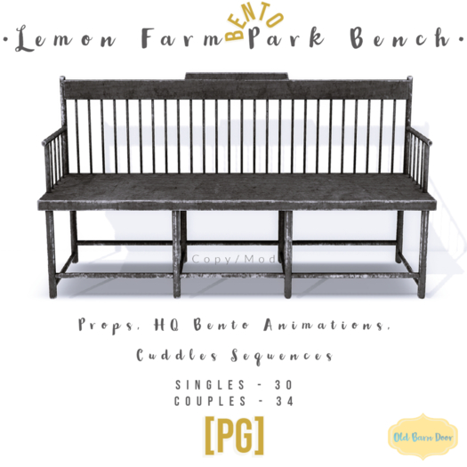 {OBD} Lemon Farm Park Bench [PG]