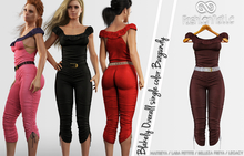 Blakely Overall Burgundy - Maitreya, Lara Petite, Belleza Freya, Legacy - FashionNatic