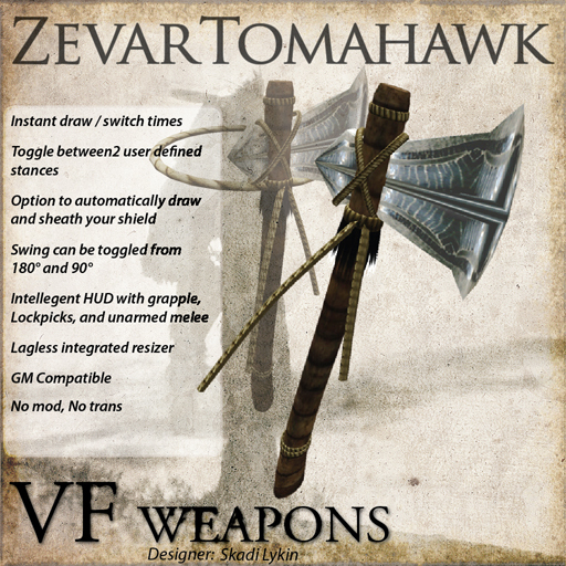 VF Weapons Zevar Tomahawk