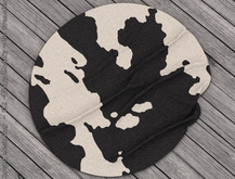 || When I'm Bored || Round Mesh Rug || Moo || 2 LI 