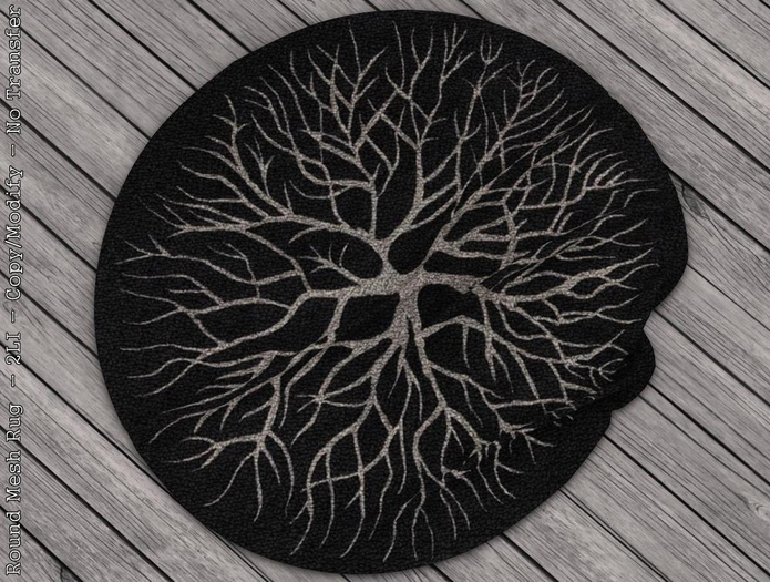 || When I'm Bored || Round Mesh Rug || Black Roots || 2 LI 