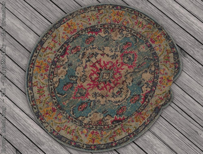 || When I'm Bored || Round Mesh Rug || Aged Grand || 2 LI 