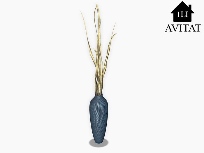 Avitat Kinzie Blue Floor Vase