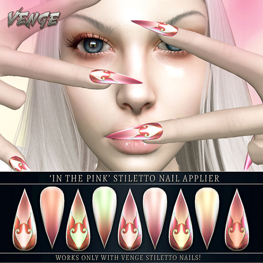 VENGE - 'In The Pink' Stiletto Nail Applier *Add Me*