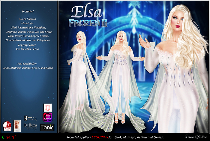 -Lamu Fashion-Gown *Elsa Frozen 2*