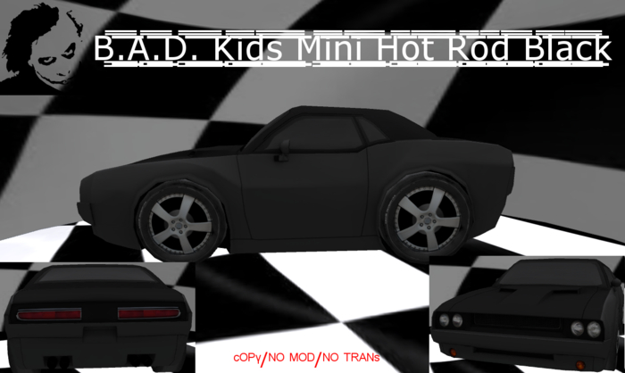 B.A.D Kids Mini Hot Rod Black