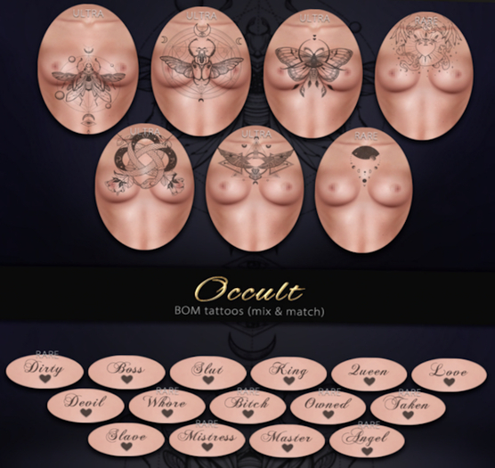 [Avenge] Occult tattoo - Angel [RARE]