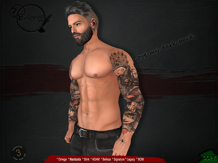 [enigma Ink] Love my dark pack (male)