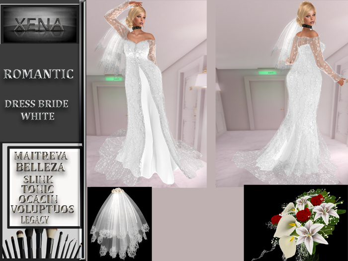 ROMANTIC, WEDDING DRESS WHITE