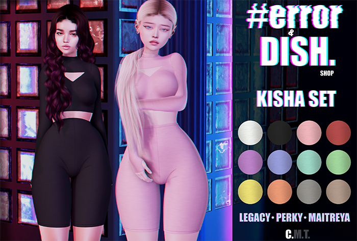 DISH. & #error - kisha set - pink - top