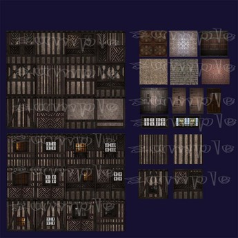 Tudor Texture Unity Second Life Marketplace - Antic Fabric Texture pack 007 Medieval Tudor ...