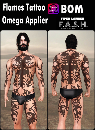 F.A.S.H VIPER Flames Tattoo Omega Applier BOM