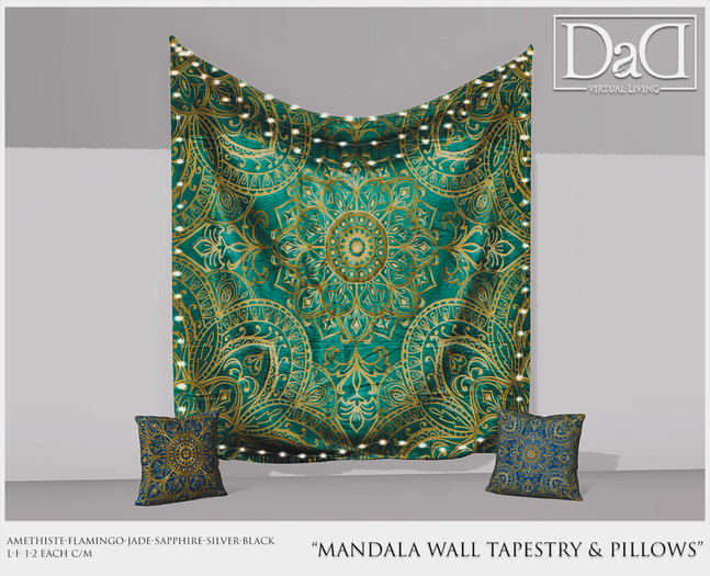 Mandala Wall Tapistry & Pillows - FATPACK