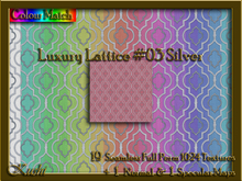 Luxury Lattice #03 Silver Seamless Texture Set