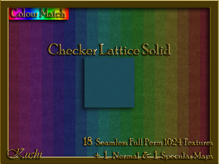 Second Life Marketplace - Checker Lattice Solid Seamless Texture Set