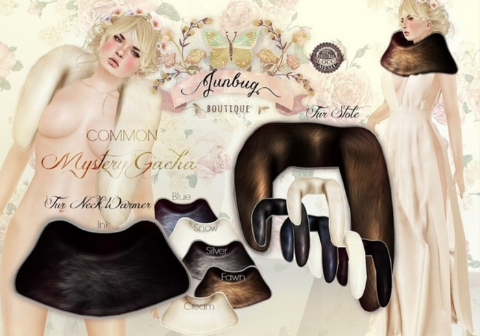 *{Junbug}* Fur Neck Wamer [Cream]