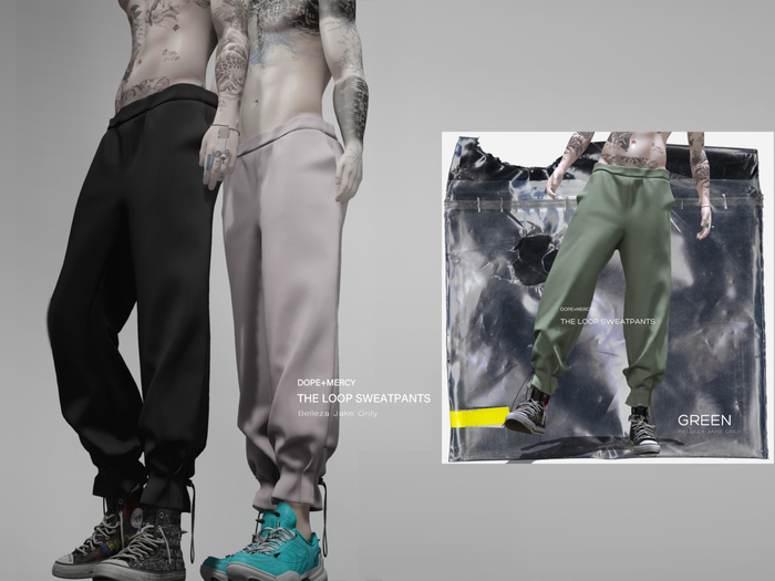 [Dope+Mercy] The Loop Sweatpants_Green