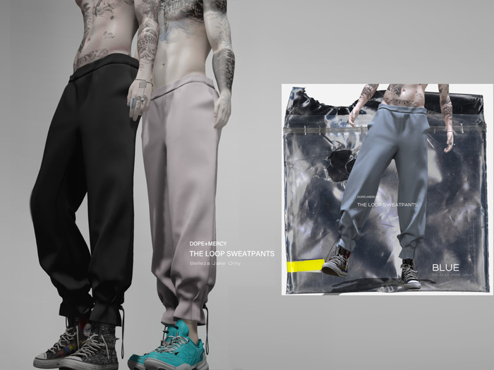 [Dope+Mercy] The Loop Sweatpants_Blue