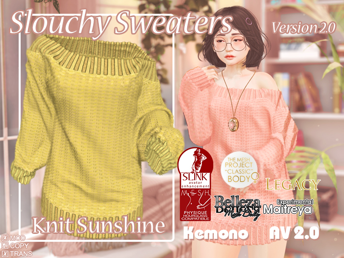 {MB} Slouchy Sweater Knit Sunshine