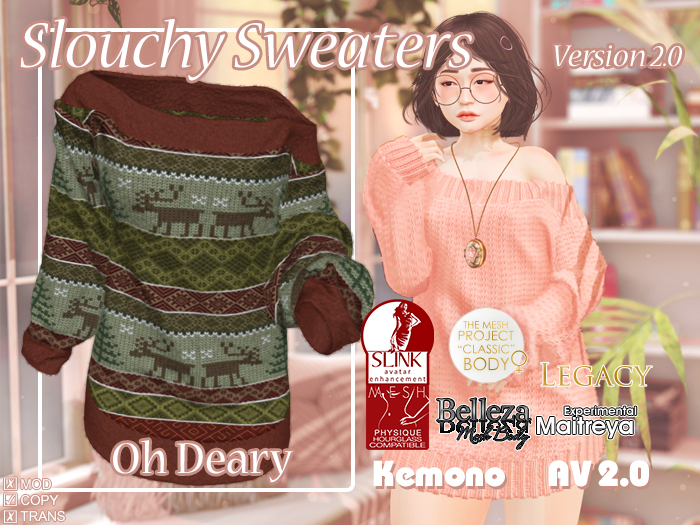 {MB} Slouchy Sweater Oh Deary