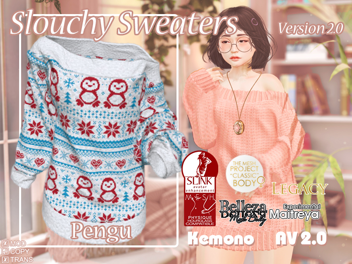 {MB} Slouchy Sweater Pengu